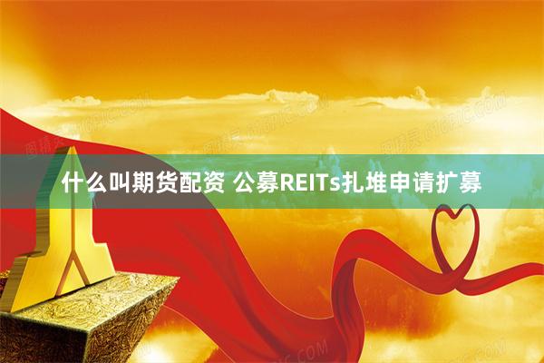 什么叫期货配资 公募REITs扎堆申请扩募