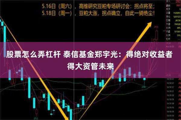 股票怎么弄杠杆 泰信基金郑宇光：得绝对收益者 得大资管未来